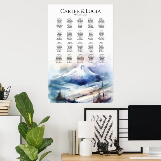 Elégant tableau de sièges de mariage trouver votre (Bureau à domicile)