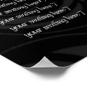 Élégant tableau de sièges en noir et blanc (Coin)