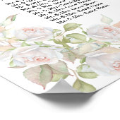 Elégant tableau de sièges Fleurs roses blanches An (Coin)