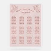 Élégant tableau de sièges floraux (Recto)