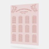 Élégant tableau de sièges floraux (Angle)