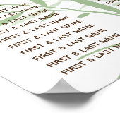 Élégant tableau de sièges Mariage en bambou orient (Coin)