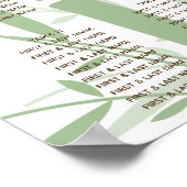 Élégant tableau de sièges Mariage en bambou orient (Coin)