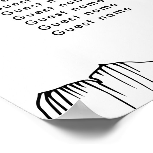 Elégant tableau de sièges mariage Ginkgo Biloba (Coin)