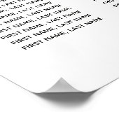 Élégant tableau de sièges mariage noir blanc et or (Coin)