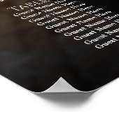 Élégant tableau de sièges mariage photo 12 tables (Coin)