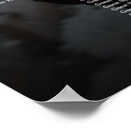 Élégant tableau de sièges mariage photo 13 tableau (Coin)