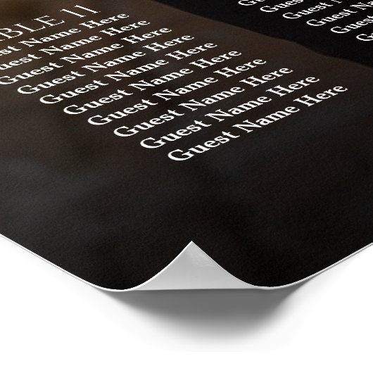 Élégant tableau de sièges mariage photo 14 tableau (Coin)