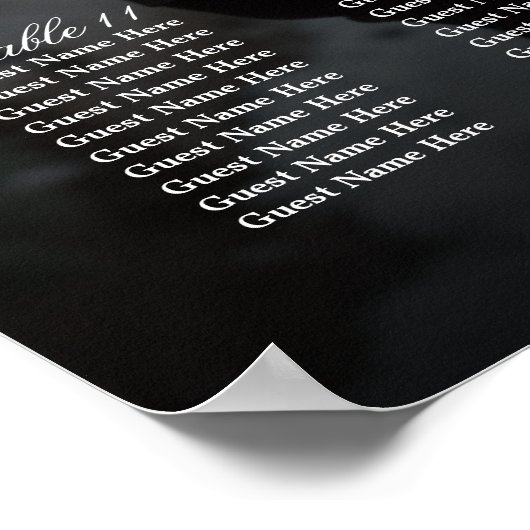 Élégant tableau de sièges mariage photo 14 tableau (Coin)