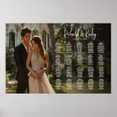 Elégant tableau de sièges mariage photo 20 tables (Devant)