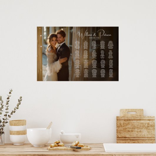 Elégant tableau de sièges mariage photo 20 tables (Cuisine)