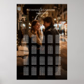 Elégant tableau de sièges mariage photo 20 tables (Devant)