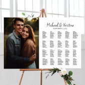 Élégant tableau de sièges mariage photo modifiable