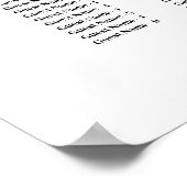 Élégant tableau des sièges de mariage alphabétique (Coin)