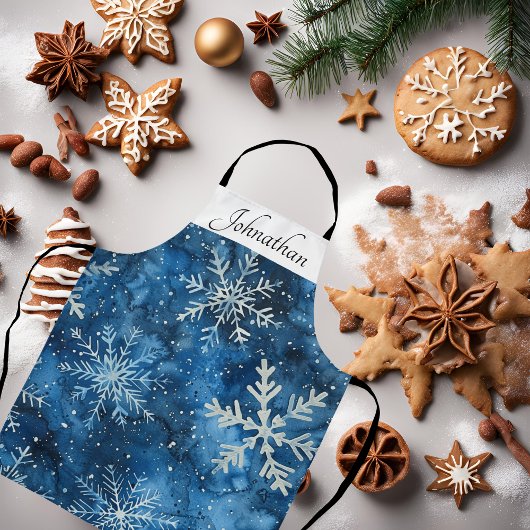 Élégant tablier de Noël Snowflake