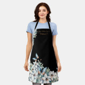 Élégant tablier floral et papillon (Porté)