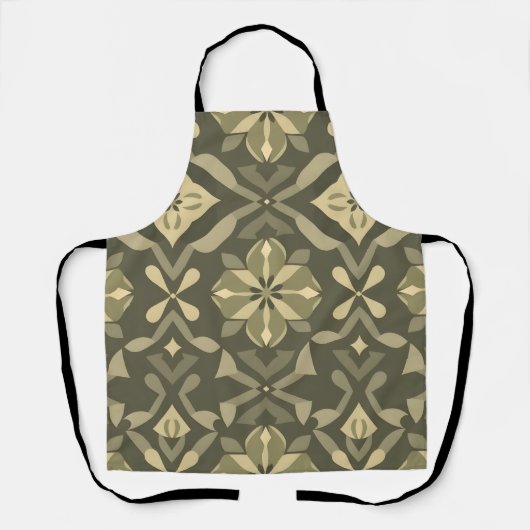 Elégant tablier géométrique - Motif élégant sans c (Recto)