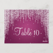 Elegant Tafelnummer Night Dazzle Berry Pink (Achterkant)