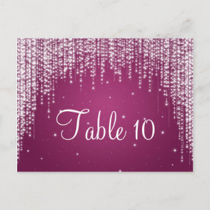 Elegant Tafelnummer Night Dazzle Berry Pink