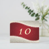 Elegant tafelnummer oogverblindende sprankelende r (Staand voorkant)