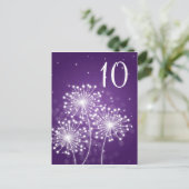 Elegant tafelnummer Summer Sparkle Paarse (Staand voorkant)