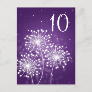 Elegant tafelnummer Summer Sparkle Paarse