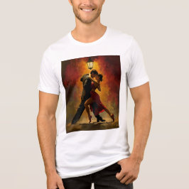 Elegant Tango Koppel Romantisch Kunst Design Tri-Blend Shirt