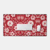 Élégant tapis de bureau floral (Clavier et souris)