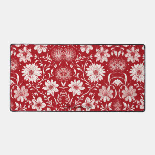 Élégant tapis de bureau floral