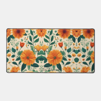 Élégant tapis de bureau floral