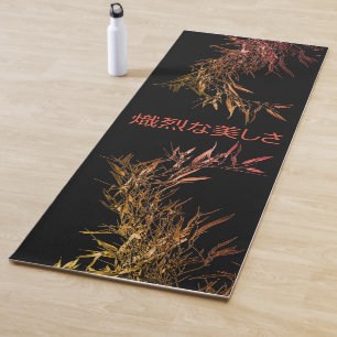 Élégant tapis de yoga en bambou