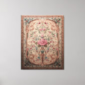 Élégant tapis floral persan toile étirée Impressio (Recto)