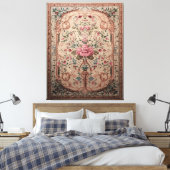 Élégant tapis floral persan toile étirée Impressio (Insitu(Chambre))