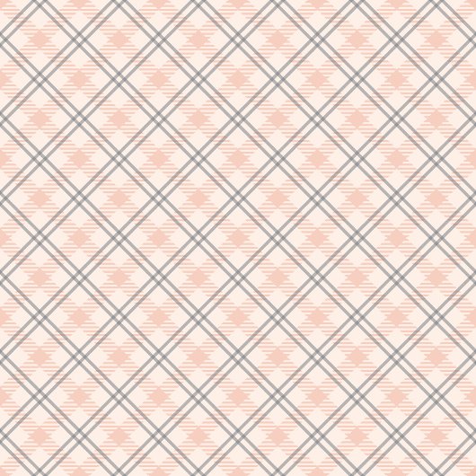 Elegant Tartan Towels Coral Grey for the Home