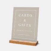 Elegant Taupe Cards And Gifts Wedding (Angle)