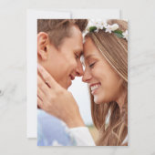Elegant Taupe Ivory Foto Bruiloft Save The Date (Achterkant)