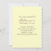 elegant tea cup  florale verjaardag kaart (Achterkant)