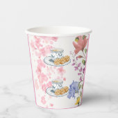 Elegant Tea Party Vibes Papieren Bekers (Voorkant)