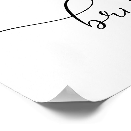 Elegant Tea Party Vrijgezellenfeest Welkomstbord Poster (Hoek)