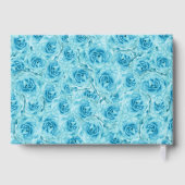 Elegant Teal Rose Floral Quinceanera Silver  (Verso)