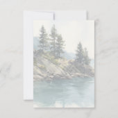 Elegant Teal RSVP Card (Dos)