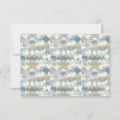 Elegant Teal RSVP Card (Dos)