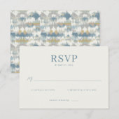 Elegant Teal RSVP Card (Devant / Derrière)
