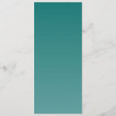 Elegant Teal Wedding Menu (Dos)