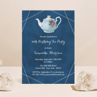 Elegant Teapot Birthday Tea Party