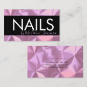 Elegant Technicien Eyelash Carte de visite de soie (Devant / Derrière)