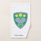 Elegant tennis logo handdoek met aangepaste naam (Handdoek)