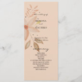 Elegant Terracotta Blush Waterverf Flowers Programma (Voorkant)