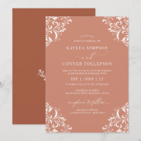 Elegant Terracotta Rust Wedding