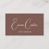 Elegant terracotta  Visitekaartje (Voorkant)